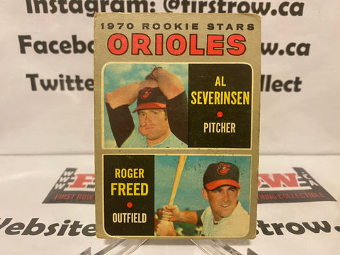1970 O-Pee-Chee Al Severinsen Roger Freed #477 Rookie RC