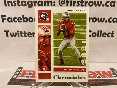 2021 PANINI CHRONICLES DRAFT PICKS JUSTIN FIELDS RC #2 CHICAGO BEARS
