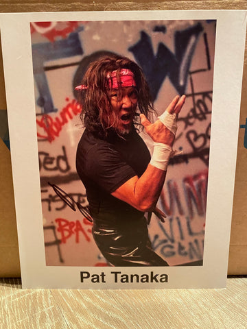 Pat Tanaka Autographed 8x10 Wrestling Photo