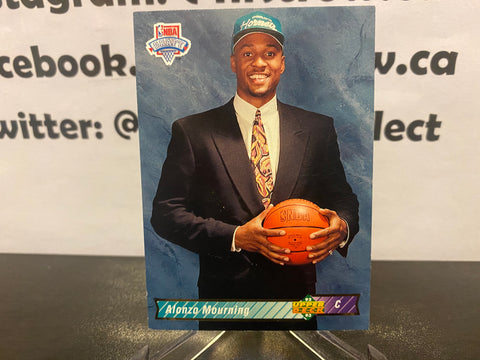 Alonzo Mourning 1992-93 Upper Deck Basketball Card #2 Hornets NBA Draft Center