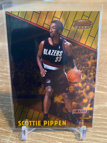 SCOTTIE PIPPEN 1999-00 Bowman's Best #46 Portland Trail Blazers Chicago Bulls