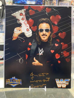 Jimmy Hart signed WWF WWE Hall of Fame 8x10 Wrestling Photo