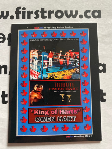 Owen Hart Tribute 2021 CanAm Wrestling Retro Series Card
