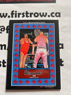 Jim “The Anvil” Neidhart 2021 CanAm Wrestling Retro Series Card - First Row Collectibles