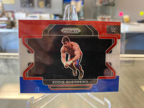 2022 Panini Prizm WWE Eddie Guerrero Red White Blue Prizm SP #77