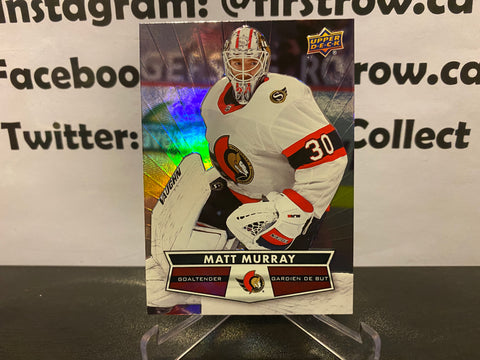 Matt Murray 2021-22 Upper Deck Tim Hortons Hockey Card #30