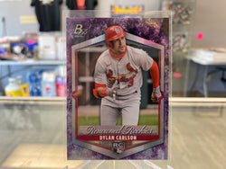 2021 Bowman Platinum Renowned Rookies Purple /250 Dylan Carlson #RR-2 Rookie RC