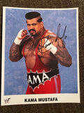 Kama Mustafa Autographed 8x10 Wrestling Photo