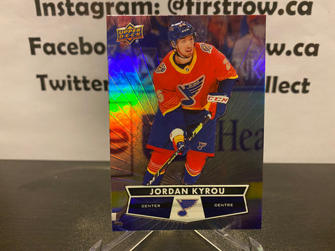 Jordan Kyrou 2021-22 Upper Deck Tim Hortons Hockey Card #25