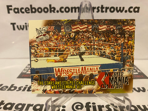2001 Fleer WWE Wrestlemania #87 Hulk Hogan Sgt. Slaughter