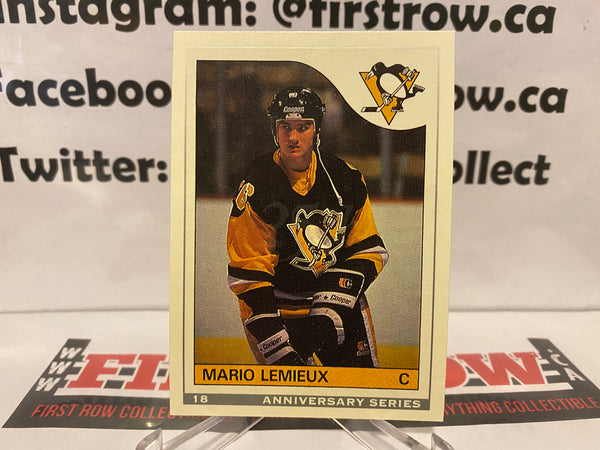 1992-93 O-Pee-Chee Anniversary Series #18 Mario Lemieux – First