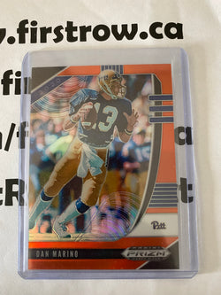 Dan Marino 2020 Panini Prizm Draft Picks Prizms - #22 Orange Prizm - First Row Collectibles