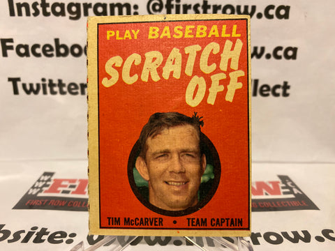 1971 Topps Scratch Off Scratched Tim McCarver