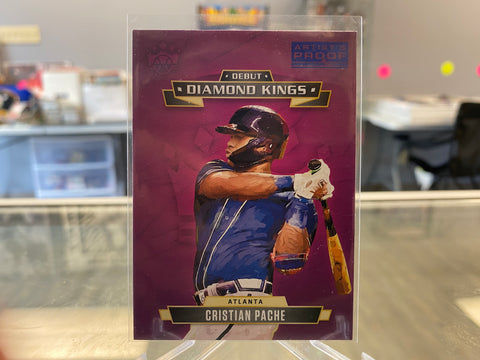 2021 Panini Diamond Kings Debut Artists Proof #DDK-AB Cristian Pache Braves RC