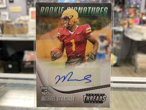 MICHAEL STRACHAN 2021 Panini Chronicles Threads Rookie Signatures Auto  #TS-MST