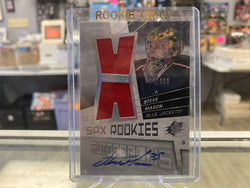 2008-09 SPx Rookies Auto Jerseys /999 Steve Mason #161 Rookie Auto RC