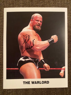The Warlord Autographed 8x10 Wrestling Photo - First Row Collectibles