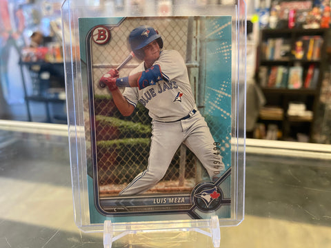 2022 Bowman Draft Paper Base Sky Blue #BD-89 Luis Meza /499 - Toronto Blue Jays