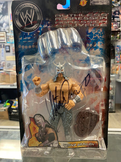 Ultimo Dragon signed WWE Ruthless Aggression Action Figure
