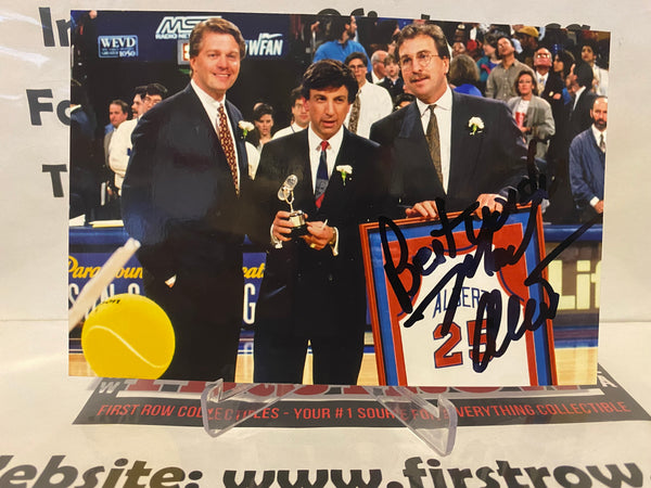Marv Albert signed New York Knicks 4x6 Photo