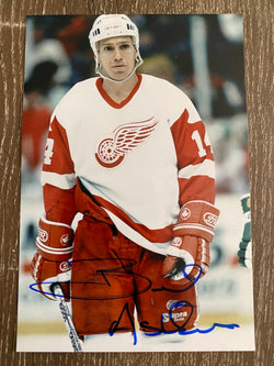 Brent Ashton Autograph Detroit Red Wings 4x6 Photo - First Row Collectibles