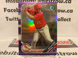 2019 Bowman Draft Chrome Purple Refractor /250 Luken Baker #BDC-173
