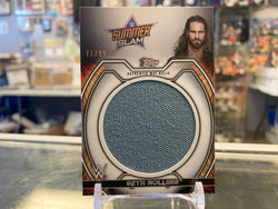 2021 Topps WWE Undisputed Authentic Mat Relic Seth Rollins Summer Slam /99