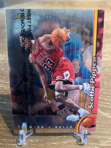 SCOTTIE PIPPEN 1998-99 Topps Finest #117 W/ Protective Coating CHICAGO BULLS