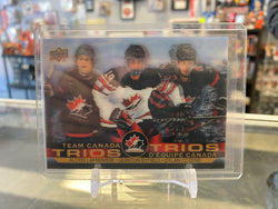 2021-22 UD Tim Hortons Team Canada Trios LAFRIENIERE BYFIELD COZENS T-8