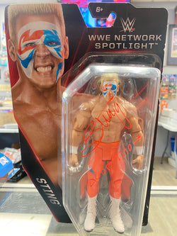 Sting signed WWE Network Spotlight Action Figure