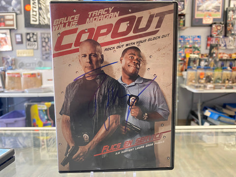 Tracy Morgan signed Copout DVD Cover