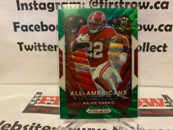 2021 Panini Prizm Draft Picks Najee Harris All-Americans Green Prizm RC #193