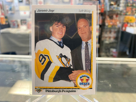 1990-91 Upper Deck #356 Jaromir Jagr Rookie Csrd Pittsburgh Penguins