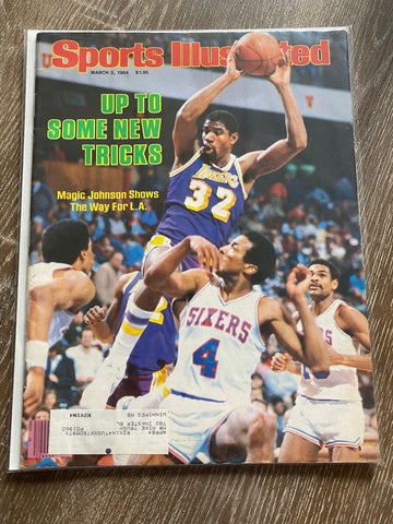 Sports Illustrated Magic Johnson LA Lakers On a Roll March 5, 1984