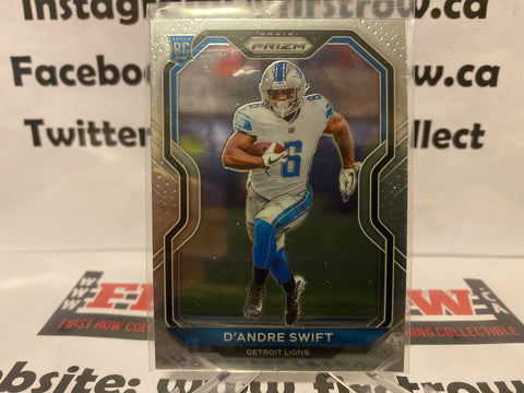 D'Andre Swift 2020 Panini Prizm Rookie Card RC Detroit Lions #358