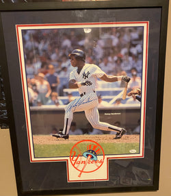 Rickey Henderson signed New York Yankees 12x16 Photo JSA Certified