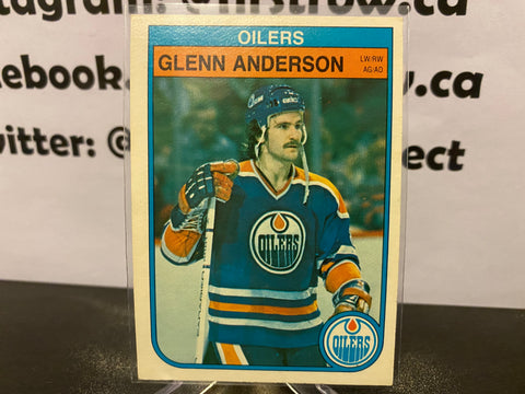 Glenn Anderson 1982-83 O-Pee-Chee #100 OPC Edmonton Oilers