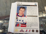 1992-93 Upper Deck NHL McDonalds All Stars Fantasy 27 Hockey Card Set