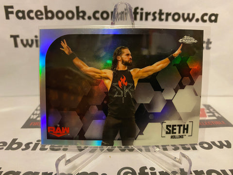 2020 Topps Chrome WWE #58 Seth Rollins Refractor