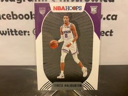 Tyrese Haliburton RC 2020-21 NBA Hoops Base Rookie Card #238 Sacramento Kings