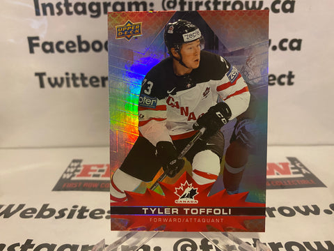 Tyler Toffoli 2021-22 Upper Deck Tim Hortons Team Canada #58
