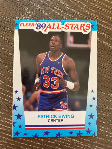 Patrick Ewing 1989-90 Fleer Stickers #7 Knicks