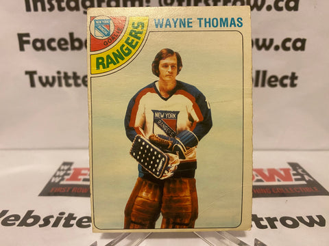1978-79 O-Pee-Chee Wayne Thomas New York Rangers #166