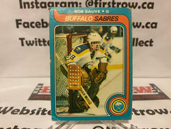 1979-80 OPC O-Pee-Chee Bob Sauve Buffalo Sabres card #49 VG-EX