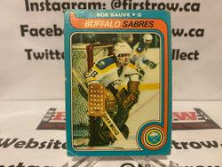 1979-80 OPC O-Pee-Chee Bob Sauve Buffalo Sabres card #49 VG-EX