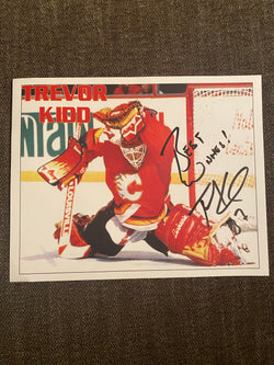 Trevor Kidd Autographed 8x10 Photo - First Row Collectibles