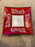 Coca-Cola Tiffany Style Ceiling Light Shade Glass Lamp Cover Fixture Coke 13 3/4