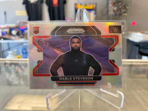2022 Panini Prizm WWE Gable Steveson Silver Prizm Rookie RC No. 23