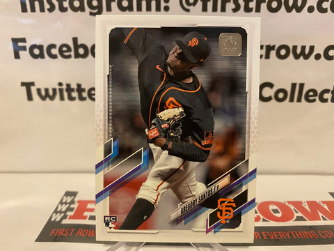 Gregory Santos Rookie Card 2021 Topps Update #US280 San Fran Giants