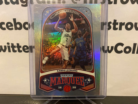 Kawhi Leonard Marquee 2019-20 Panini Chronicles #250 Los Angeles Clippers